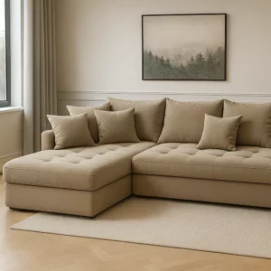 Canapé Linda beige taupe