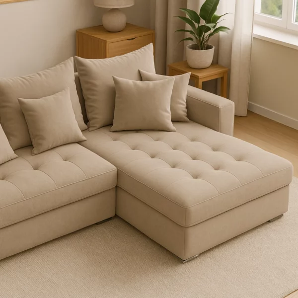 Canapé Linda beige taupe