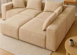 Détail du canapé poppy compact (vue rapprochée)