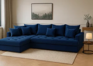 Canapé Linda Bleu saphir