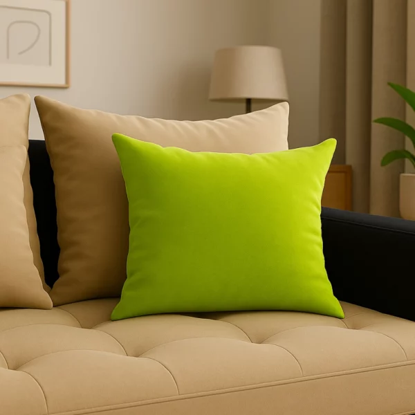 Canapé Linda beige sable & noir